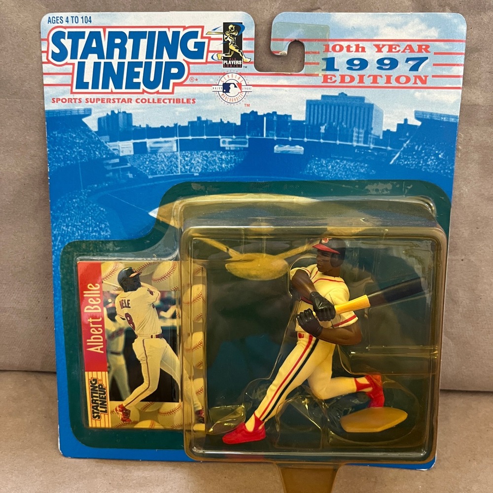 Kenner Starting Lineup 1997 Albert Belle Cleveland Baseball Figure with Card